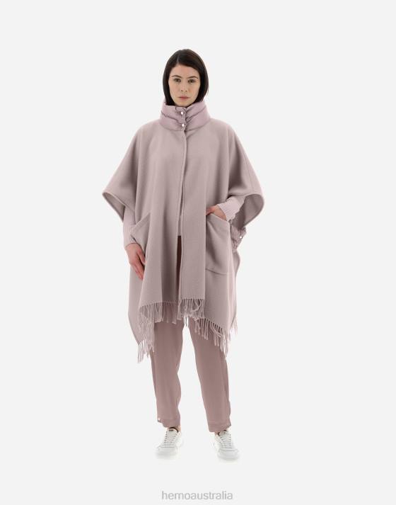 RESORT PONCHO IN WARMY  NYLON ULTRALIGHT Herno Women Lilac 2L0H180 Outerwear