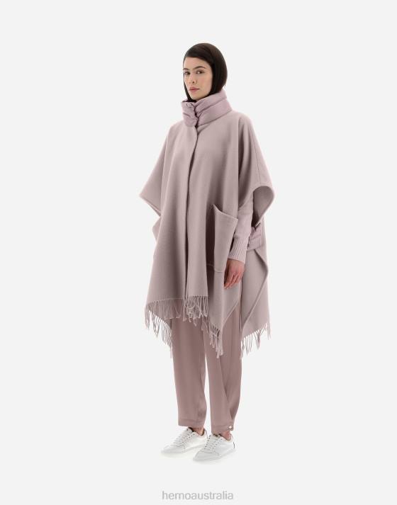 RESORT PONCHO IN WARMY  NYLON ULTRALIGHT Herno Women Lilac 2L0H180 Outerwear