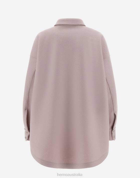 RESORT SHIRT IN LIGHT BOILED WOOL Herno Women Lilac 2L0H200 Outerwear