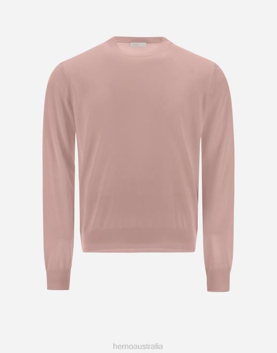 RESORT SWEATER IN BREEZE Herno Men Pink 2L0H509 Clothing