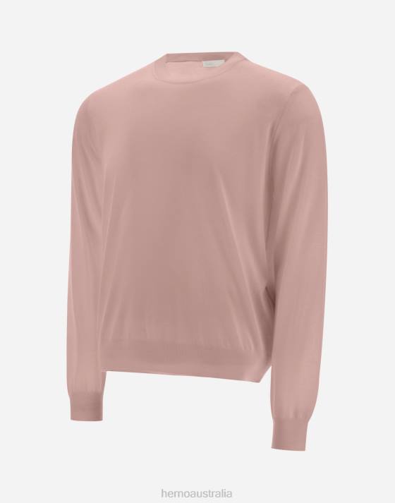 RESORT SWEATER IN BREEZE Herno Men Pink 2L0H509 Clothing