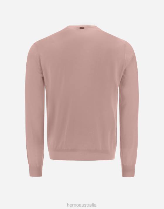 RESORT SWEATER IN BREEZE Herno Men Pink 2L0H509 Clothing