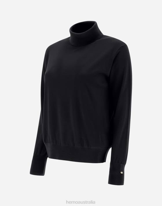 RESORT SWEATER IN BREEZE Herno Women Black 2L0H401 Clothing