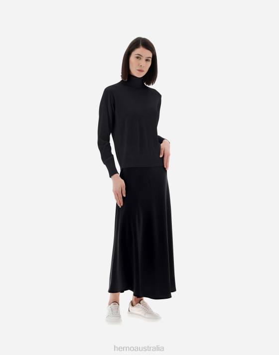 RESORT SWEATER IN BREEZE Herno Women Black 2L0H401 Clothing