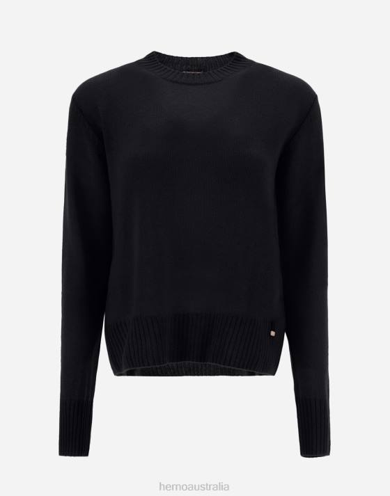 RESORT SWEATER IN CLOUD CASHMERE Herno Women Black 2L0H257 Clothing