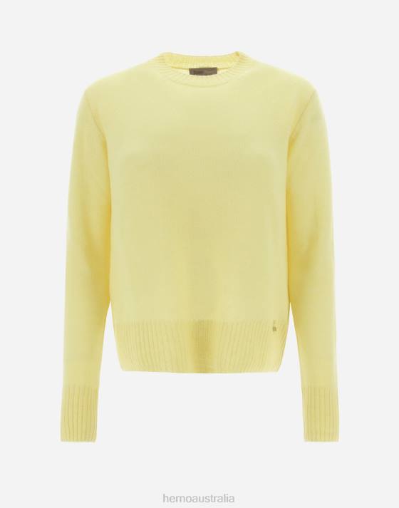 RESORT SWEATER IN CLOUD CASHMERE Herno Women Canary 2L0H11 Clothing