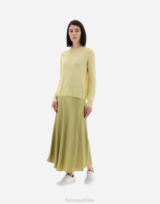 RESORT SWEATER IN CLOUD CASHMERE Herno Women Canary 2L0H11 Clothing