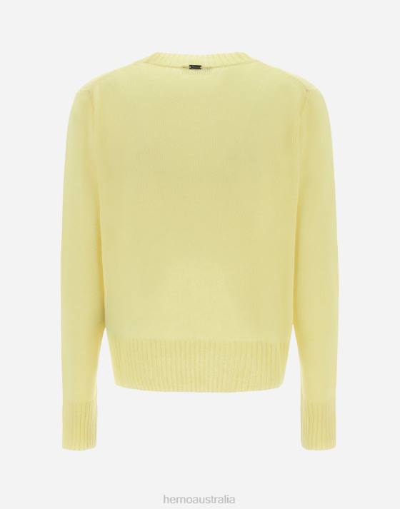 RESORT SWEATER IN CLOUD CASHMERE Herno Women Canary 2L0H11 Clothing