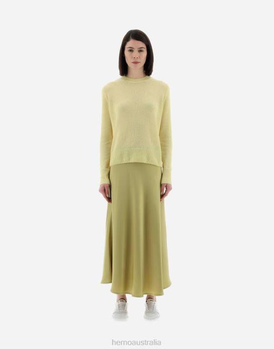 RESORT SWEATER IN CLOUD CASHMERE Herno Women Canary 2L0H11 Clothing