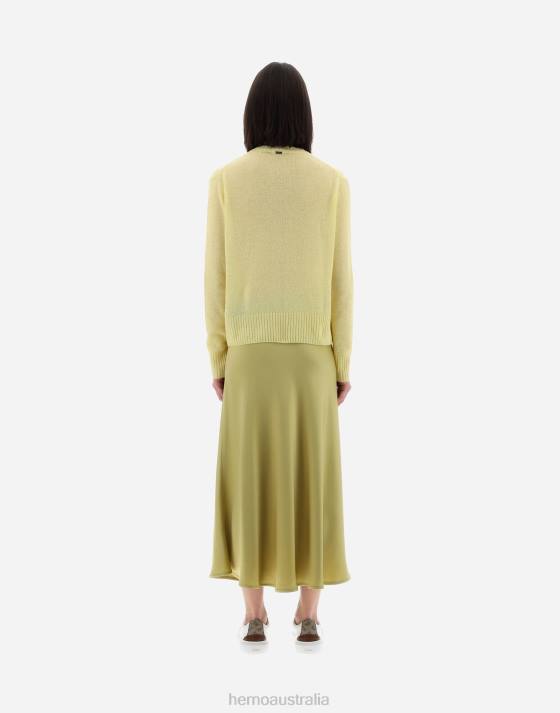 RESORT SWEATER IN CLOUD CASHMERE Herno Women Canary 2L0H11 Clothing