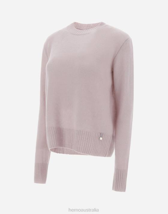 RESORT SWEATER IN CLOUD CASHMERE Herno Women Lilac 2L0H103 Clothing