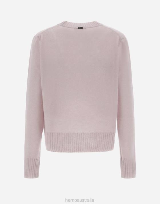 RESORT SWEATER IN CLOUD CASHMERE Herno Women Lilac 2L0H103 Clothing