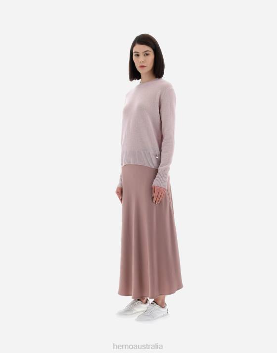 RESORT SWEATER IN CLOUD CASHMERE Herno Women Lilac 2L0H103 Clothing