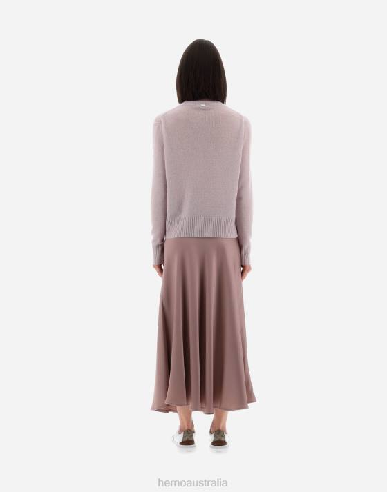 RESORT SWEATER IN CLOUD CASHMERE Herno Women Lilac 2L0H103 Clothing