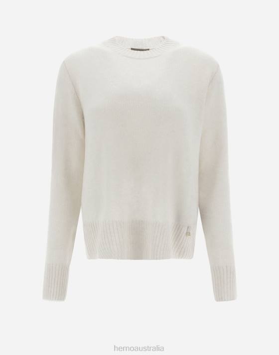 RESORT SWEATER IN CLOUD CASHMERE Herno Women Mastic Dove Grey 2L0H171 Clothing