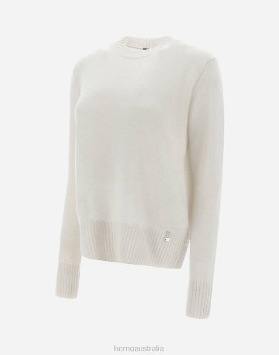 RESORT SWEATER IN CLOUD CASHMERE Herno Women Mastic Dove Grey 2L0H171 Clothing