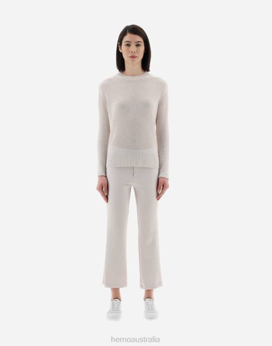 RESORT SWEATER IN CLOUD CASHMERE Herno Women Mastic Dove Grey 2L0H171 Clothing