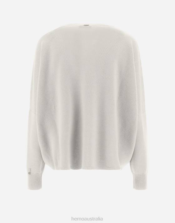 RESORT SWEATER IN ETERNITY CASHMERE Herno Women Mastic Dove Grey 2L0H424 Clothing