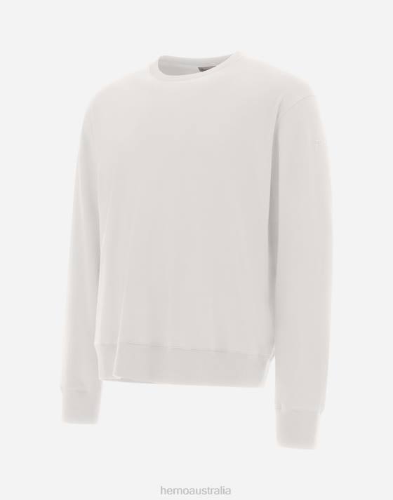 RESORT SWEATSHIRT IN BASIC COTTON Herno Men Chantilly 2L0H526 Clothing