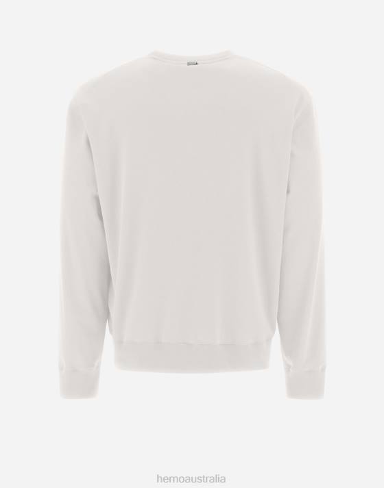 RESORT SWEATSHIRT IN BASIC COTTON Herno Men Chantilly 2L0H526 Clothing