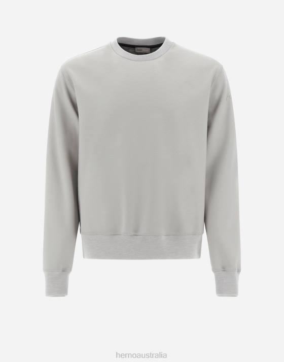 RESORT SWEATSHIRT IN BOILED WOOL JERSEY Herno Men Chantilly 2L0H692 Clothing