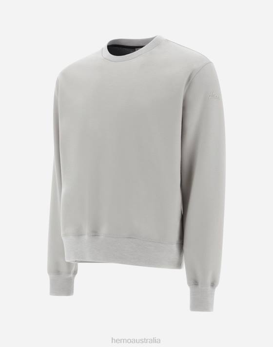 RESORT SWEATSHIRT IN BOILED WOOL JERSEY Herno Men Chantilly 2L0H692 Clothing