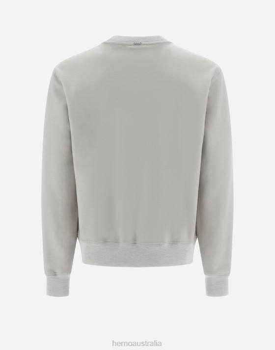 RESORT SWEATSHIRT IN BOILED WOOL JERSEY Herno Men Chantilly 2L0H692 Clothing