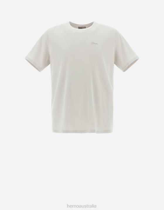 RESORT T-SHIRT IN BASIC COTTON Herno Men Chantilly 2L0H527 Clothing