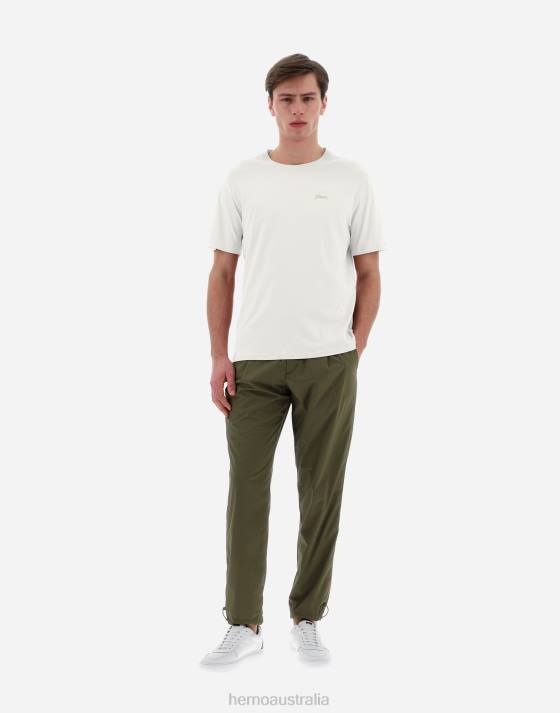 RESORT T-SHIRT IN BASIC COTTON Herno Men Chantilly 2L0H527 Clothing