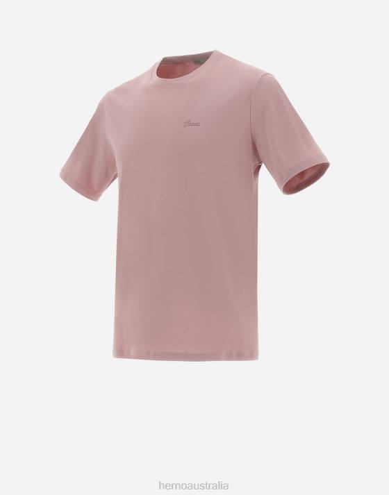 RESORT T-SHIRT IN BASIC COTTON Herno Men Pink 2L0H726 Clothing