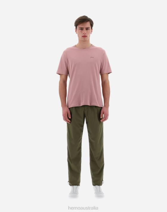 RESORT T-SHIRT IN BASIC COTTON Herno Men Pink 2L0H726 Clothing