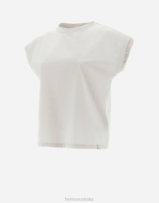 RESORT T-SHIRT IN CHIC COTTON JERSEY Herno Women Chantilly 2L0H357 Clothing