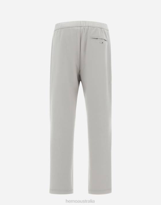 RESORT TROUSERS IN BOILED WOOL JERSEY Herno Men Chantilly 2L0H720 Clothing