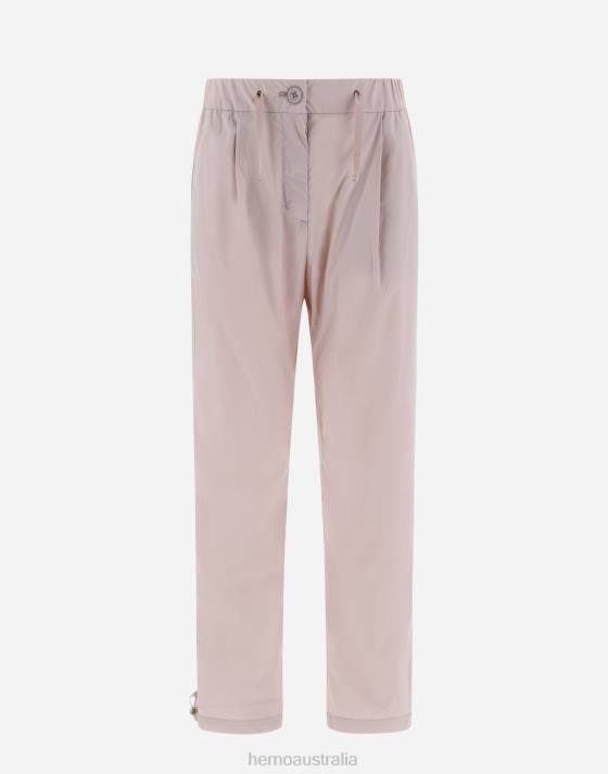 RESORT TROUSERS IN LIGHT NYLON STRETCH Herno Women Lilac 2L0H370 Clothing