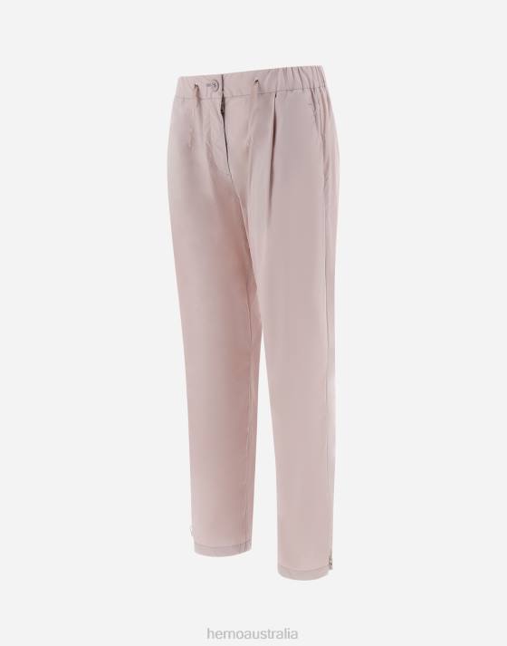 RESORT TROUSERS IN LIGHT NYLON STRETCH Herno Women Lilac 2L0H370 Clothing