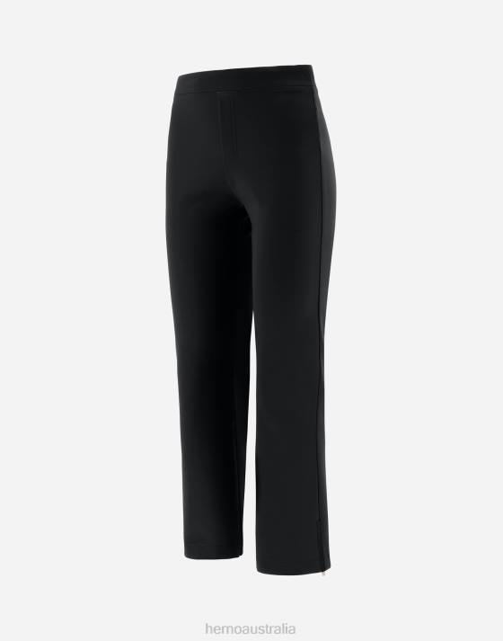 RESORT TROUSERS IN MILAN KNIT Herno Women Black 2L0H271 Clothing