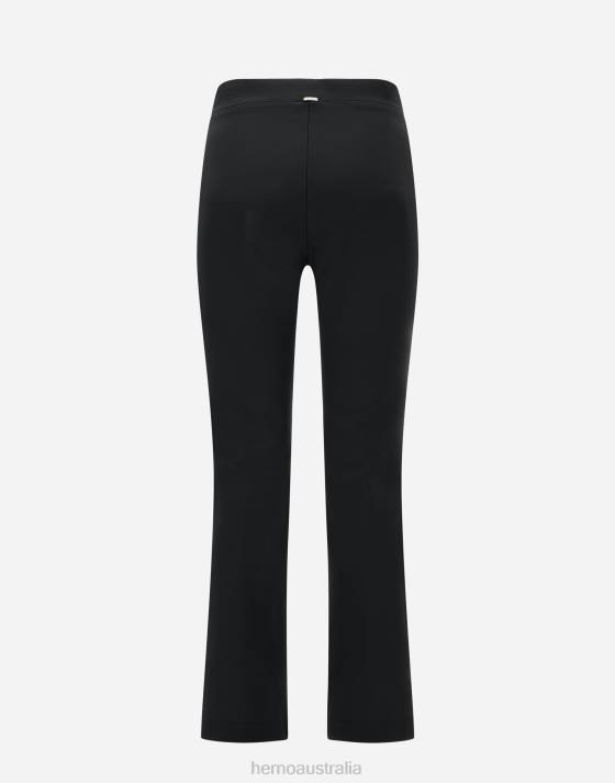 RESORT TROUSERS IN MILAN KNIT Herno Women Black 2L0H271 Clothing