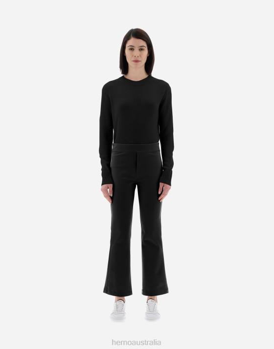 RESORT TROUSERS IN MILAN KNIT Herno Women Black 2L0H271 Clothing