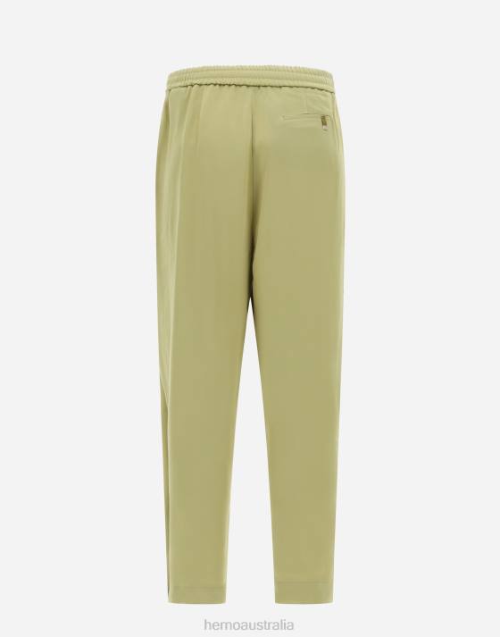 RESORT TROUSERS IN SATIN EFFECT Herno Women Canary 2L0H342 Clothing