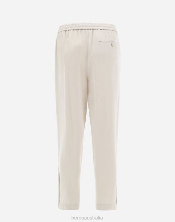 RESORT TROUSERS IN SATIN EFFECT Herno Women Chantilly 2L0H118 Clothing