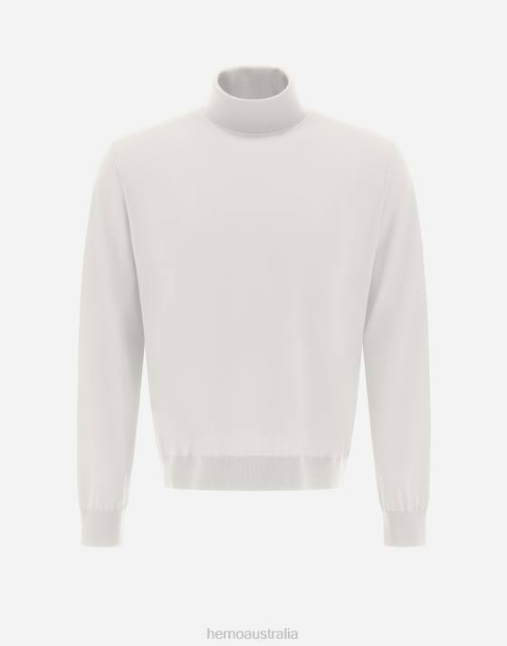 RESORT TURTLENECK SWEATER IN BREEZE Herno Men Natural 2L0H540 Clothing