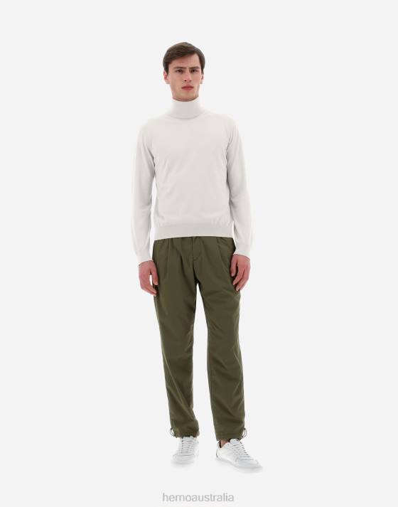 RESORT TURTLENECK SWEATER IN BREEZE Herno Men Natural 2L0H540 Clothing