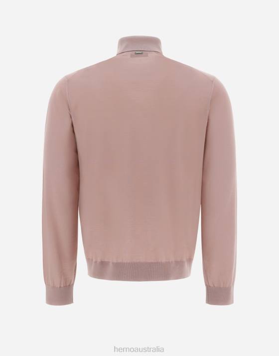 RESORT TURTLENECK SWEATER IN BREEZE Herno Men Pink 2L0H668 Clothing