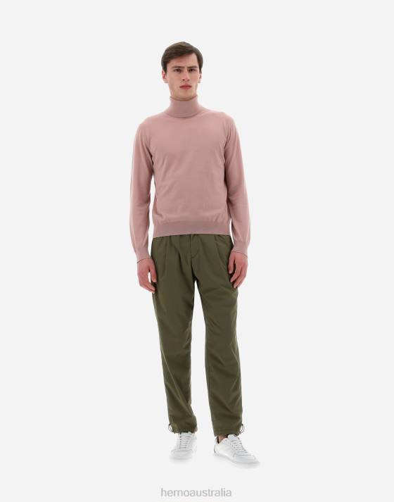 RESORT TURTLENECK SWEATER IN BREEZE Herno Men Pink 2L0H668 Clothing