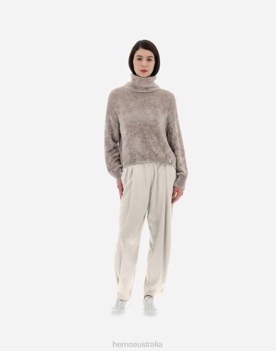 RESORT TURTLENECK SWEATER IN CHENILLE KNIT Herno Women Chantilly 2L0H289 Clothing