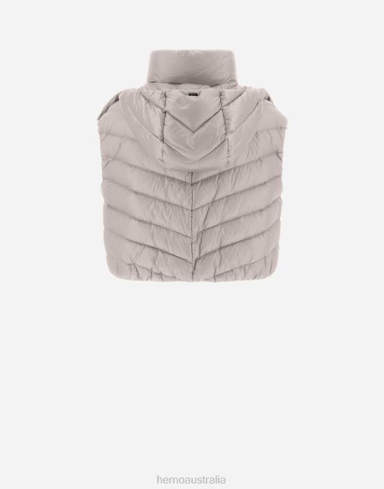 RESORT WAISTCOAT IN NYLON ULTRALIGHT Herno Women Ice 2L0H319 Outerwear