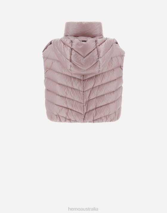 RESORT WAISTCOAT IN NYLON ULTRALIGHT Herno Women Lilac 2L0H164 Outerwear