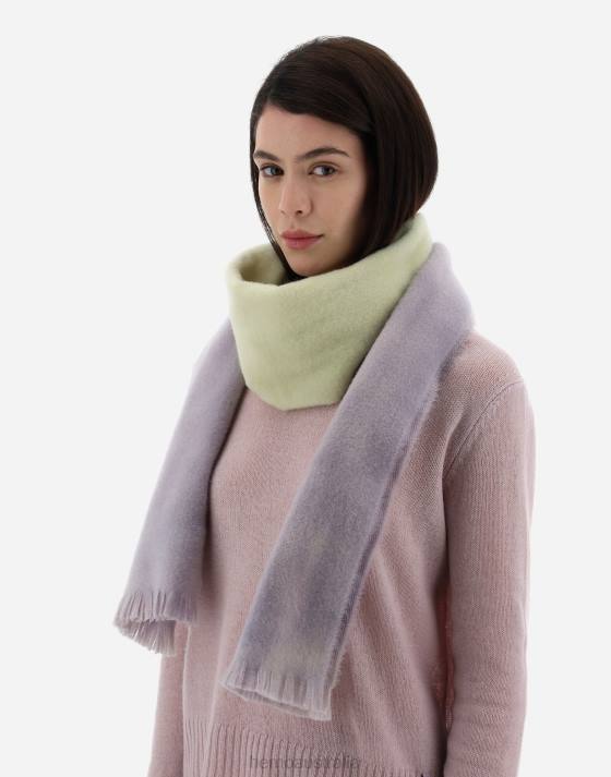 RESORT WOOL SCARF Herno Women Lilac/Canary 2L0H287 Accessories