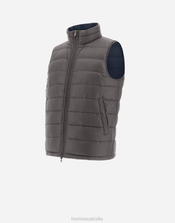 REVERSIBLE NYLON ULTRALIGHT WAISTCOAT Herno Men Navy 2L0H634 Outerwear