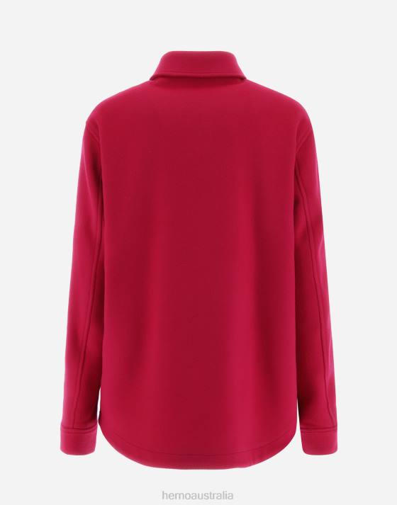 SHIRT IN LUXURY WOOL Herno Women Fuchsia 2L0H51 Outerwear